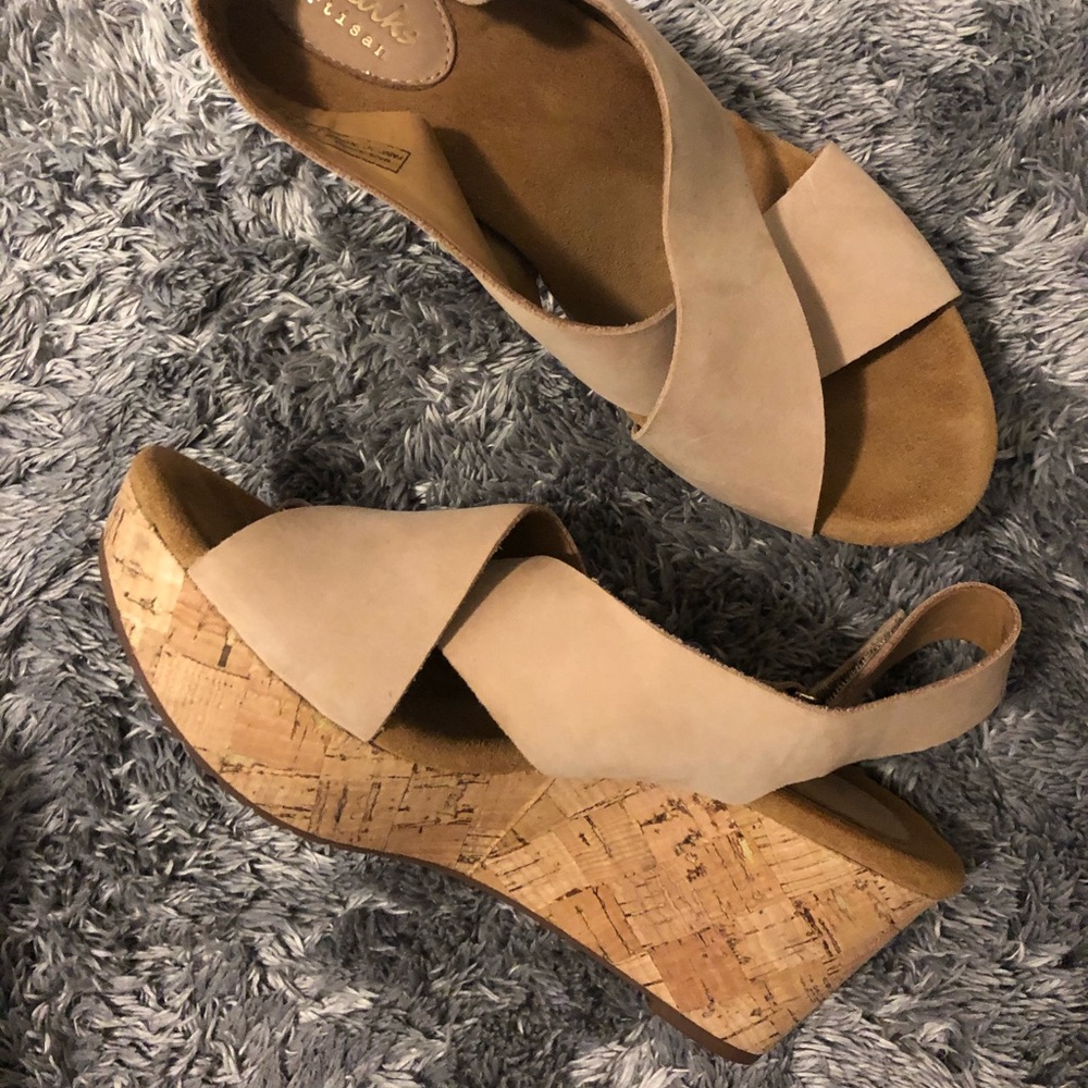 CLARKS wedges 8.5